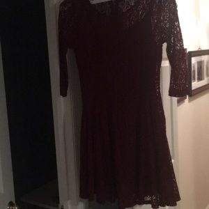 Fall Maroon Dress